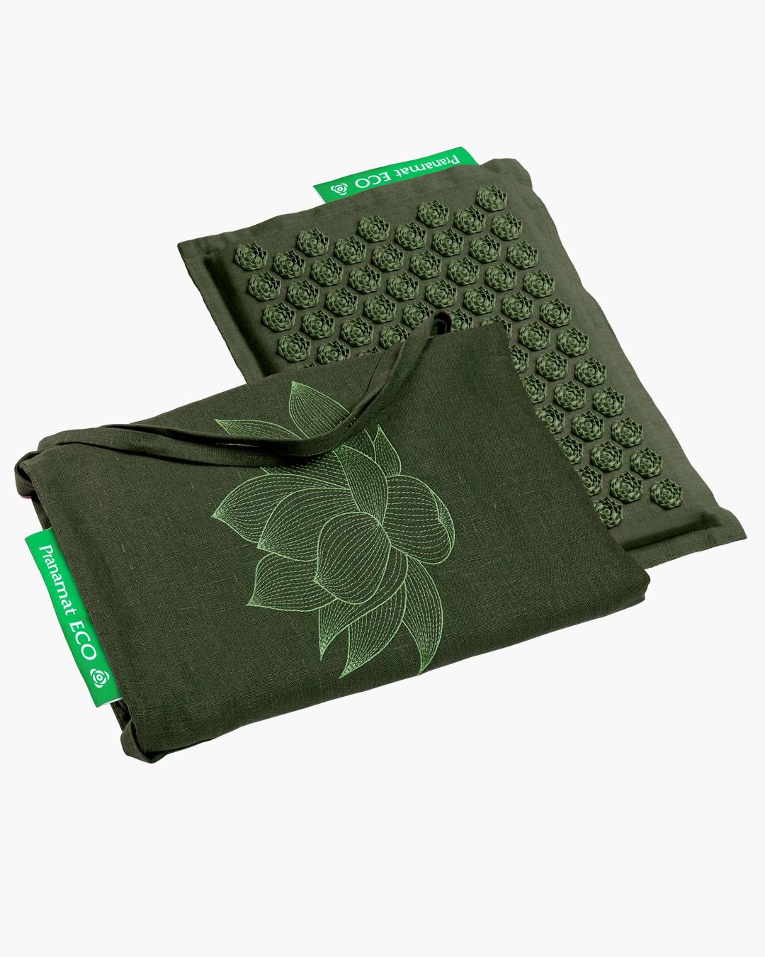 Pranamat Mini + Pranamat XL Tasche Grün