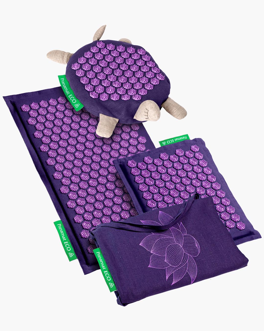 Pranamat + Pranamat Schildkröte + Mini + XL Tasche Violett & Violett