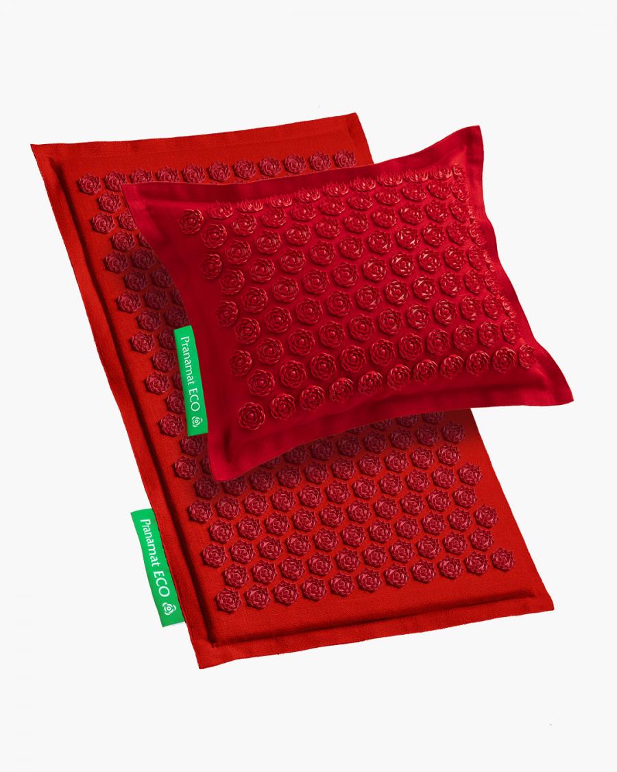 Pranamat ECO Mat + Pillow Dark Red