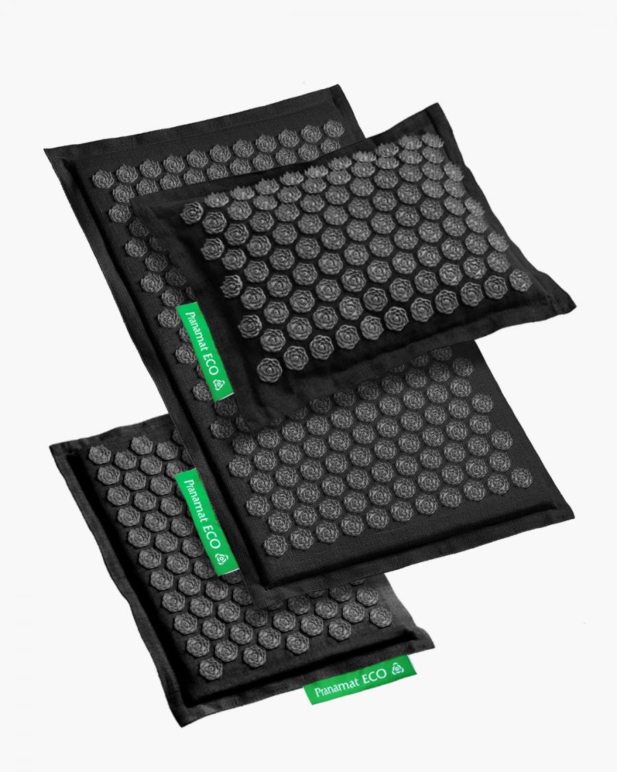 Pranamat ECO Set (Matte + Kissen + Mini) Black Edition